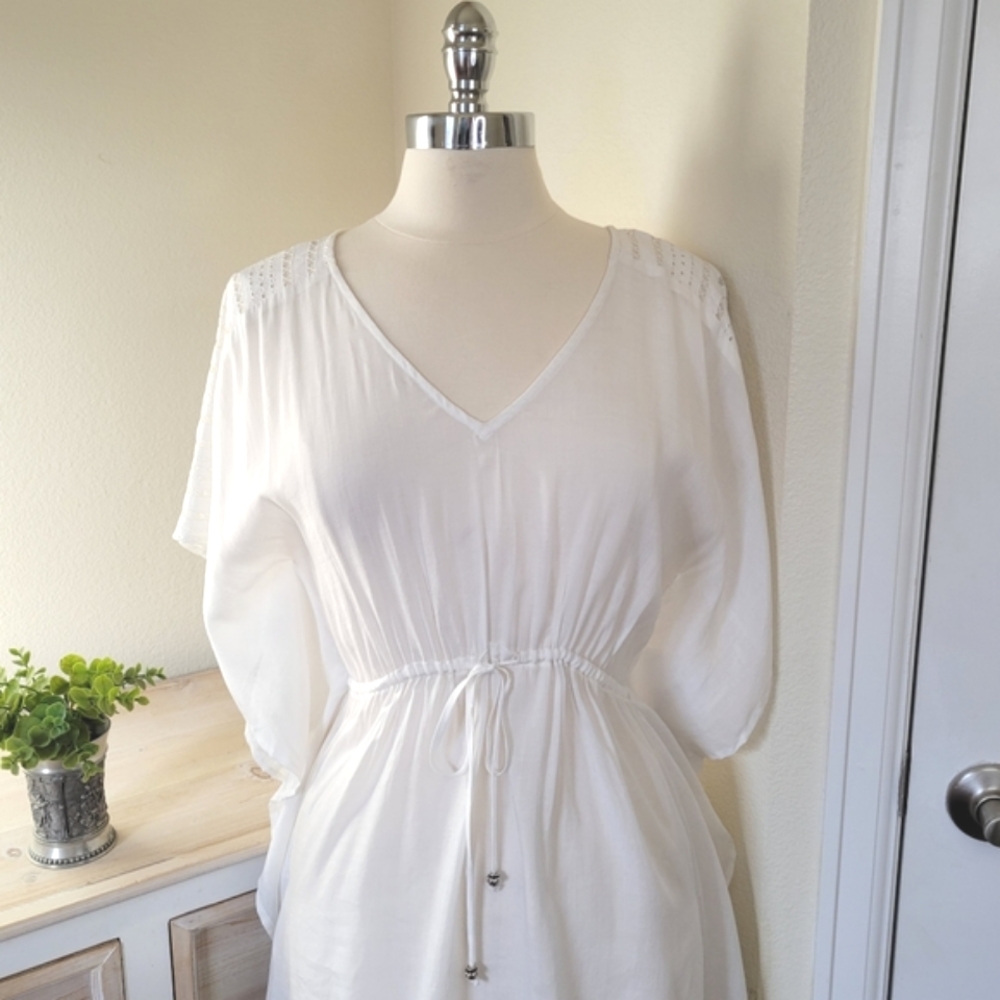 Fortune Swimwear White Swim Coverup S/M - Picture 2 of 4